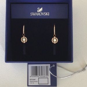 Swarovski Rose gold crystal earrings